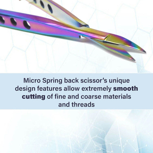 Professional Spring <b>Scissor</b> Multi Titanium Color Embroidery <b>Sewing</b> Quilting Snip <b>Scissors</b> 5.5 Inch Curved Sharp Stainless Steel - Product Image 4