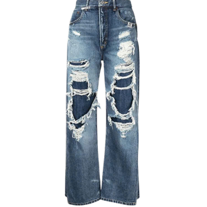 <b>Mens</b> Fashion Distressed Denim Jeans Pants Slim Fit Trendy Streetwear Style OEM Wholesale Factory Supply Low MOQ - Product Image 4