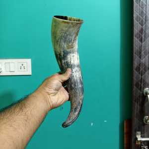 Premium Natural Viking Drinking Horn Unpolished Handmade Authentic Horn Mug At Best Price - Product Image 1