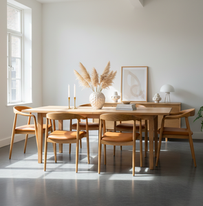 Silla de Comedor Moderna Shopia con Estructura de Madera de Teca, Apilable, Muebles para Comedor, Hotel, Villa, Apartamento, Decoración Minimalista para el Hogar - Product Image 2