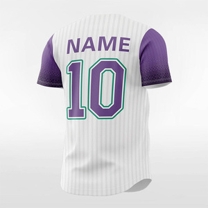 Maillot de baseball en polyester respirant imprimé par transfert thermique OEM avec nom d'équipe et impression de joueur, maillots de baseball personnalisés - Product Image 5