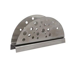 Boîte à mouchoirs argentée 24x13x9 cm avec découpe en forme de demi-lune, pour hôtel, maison, bureau, support pratique pour mouchoirs de cuisine - Product Image 2