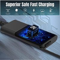 Adaptateur secteur USB C 65W pour ordinateur portable, chargeur rapide PD Type-C pour HP Lenovo ASUS Acer Chromebook