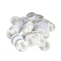Étiquettes RFID en forme de pièce de monnaie personnalisables en gros, taille personnalisable, PVC, 13,56 MHz, étiquettes intelligentes en forme de jeton, autocollants