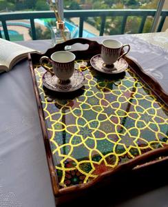 Plateau en bois imprimé pour baby shower, plateau en bois imprimé à thème pour présentation de cadeaux et de friandises, plateau de service en gros, étui de rangement - Product Image 5