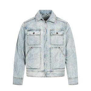 Veste décontractée pour hommes style western, veste de camionneur old school, prix d'usine, streetwear - Product Image 4