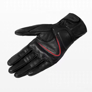 Gants de moto en cuir véritable à doigts entiers pour hommes, faible MOQ, personnalisables, coupe-vent et respirants - Product Image 3