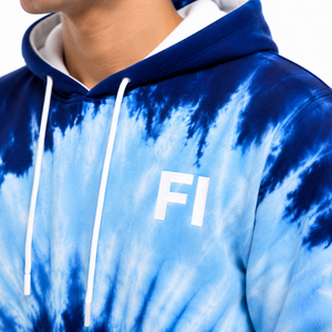 Ensemble de survêtement décontracté oversize tie-dye avec sweat à capuche et pantalon de jogging en molleton bouclette, style streetwear, pour commandes en gros - Product Image 5