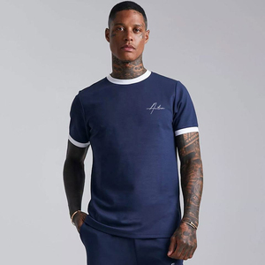 Conjunto de camiseta y pantalones cortos de verano de alta calidad con logotipo y diseño personalizados, conjuntos de pantalones cortos y camiseta para hombre, conjunto de pantalones cortos y camiseta para hombre - Product Image 5