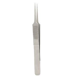 Pinces de bijoutier à ligature, plateforme 7,5 mm, pointe 0,5 mm, 11,5 cm, pour microchirurgie ophtalmique, en acier inoxydable, instrument réutilisable - Product Image 3