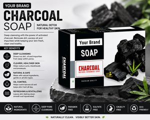 Private Label Charcoal and Bay Leaf <b>Soap</b> Manufacturer - Product Image 2