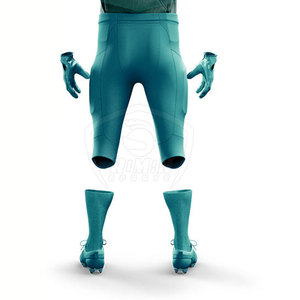 Prix de gros, haute qualité, respirant, personnalisable, imprimé par transfert thermique, uniforme de football en polyester 100% pour hommes - Product Image 5