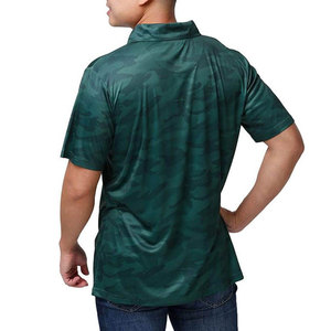 Camiseta Polo Verde Oscuro Camuflaje, Ropa Deportiva de Poliéster para Hombre, Top Profesional para Gimnasio, Entrenamiento, Fabricación OEM de Precisión Avanzada - Product Image 4