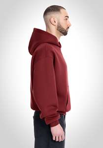 Sudaderas con Capucha Cortas de Lujo con Logotipo Personalizado, Estilo Hip Hop, Varias Tallas, Corte Holgado, Sudaderas de Alta Calidad para Streetwear, de Algodón Grueso - Product Image 4