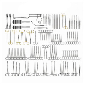 Kit de chirurgie abdominale de base pour laparotomie, 104 pièces, instruments chirurgicaux médicaux, kit complet de chirurgie générale, salle d'opération d'urgence - Product Image 4