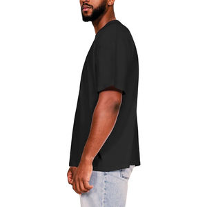 T-shirts graphiques personnalisés surdimensionnés avec strass, streetwear pour hommes, t-shirts en coton délavé à l'acide, t-shirts boxy pour hommes, fabricant - Product Image 3