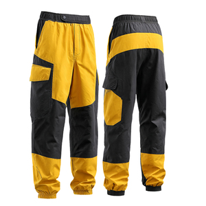 Pantalon coupe-vent à taille boutonnée pour homme, idéal pour la randonnée en montagne, 100 % nylon, style pyjama - Product Image 1