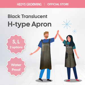 ผ้ากันเปื้อนสำหรับกรูมมิ่งสุนัข HEDYS GROOMING รุ่น Professional น้ำหนักเบา 0.22 กก. สีดำ แบบยาวและสั้น กันน้ำ ผลิตจากยูรีเทน สำหรับดูแลสัตว์เลี้ยง - Product Image 2