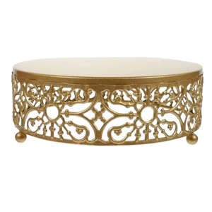 Support à gâteau en métal de luxe, de qualité supérieure, fait main, écologique, de forme arrondie, élégant, style indien, pour table. - Product Image 1
