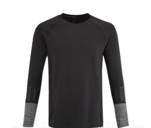Camiseta Térmica de Manga Larga para Hombre, Negra, Acolchada, Cuello Redondo, Ajustada, para Fútbol Americano, con Patrón Geométrico, para Todas las Temporadas - Product Image 3