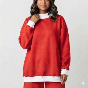 Sudadera Oversize Premium Personalizada para Mujer, Estilo Cuello Alto, Suave, Informal, Venta al por Mayor, Moda Otoño - Product Image 2