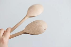 Cuillère à thé en bois écologique, faite à la main, pour café, thé, sucre, accessoire de cuisine poli - Product Image 3