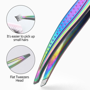 Custom Stainless Steel Eyebrow Eyelash Tweezers For <b>Make</b> <b>Up</b> Top Design High Quality Brow Tweezer With Packaging - Product Image 3