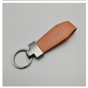 Porte-clés en cuir véritable de qualité supérieure, personnalisables avec logo, différentes couleurs, vente en gros, faciles à transporter, nouveau style, best-sellers - Product Image 1