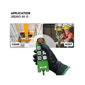 Control Remoto Industrial por Radio para Grúa, Polipasto y Cabrestante, Velocidad Única, 100-240 VCA, JEICO JREMO 6K G, Fabricado en Corea - Product Image 3