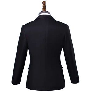Traje de boda de dos piezas negro intenso para hombre, con solapa tipo chal, estilo clásico para reuniones sociales, blazer, trajes de esmoquin para padrinos de boda - Product Image 2
