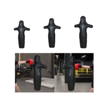 Mannequin de boxe en PU noir, rembourré, équipement d'entraînement, sac de frappe en cuir PU pour la pratique de la boxe