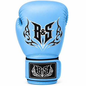 Guantes de boxeo de cuero PU de 12 oz, con serigrafía, cordones, antideslizantes, transpirables, para entrenamiento de Muay Thai, para gimnasio y combate. - Product Image 1