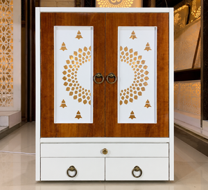 Trendy Hindu Temple Design for Home Designer Wooden Temple for Modern Homes Custom Home <b>Mandir</b> Unit At Wholesale Prices For USA - Product Image 3
