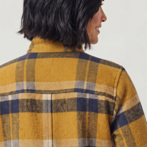Women's Plaid Fleece <b>Jacket</b> Mandarin Collar Full Sleeve Winter <b>Flannel</b> Coat With Button Closure <b>Flannel</b> <b>Jacket</b> Women - Product Image 4