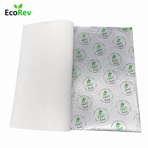 Papel de Aluminio Aislante con Diseño de Panal de Abeja EcoRev, Impreso a Medida, de Grado Alimenticio, Suave, para Envolver Hamburguesas (Hojas Precortadas) - Product Image 6
