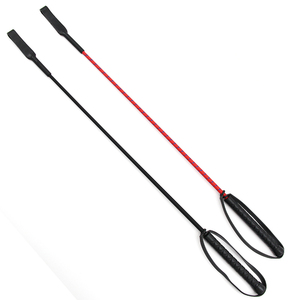 Fouet d'équitation en cuir et acier inoxydable de haute qualité avec tige en fibre de verre et poignée en caoutchouc – Vente en gros - Product Image 6