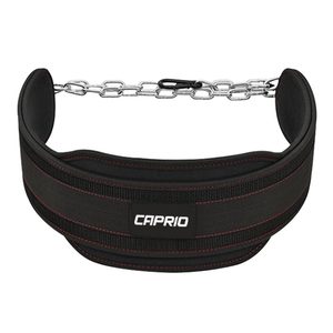 Neoprene Weightlifting <b>Belt</b> with Steel <b>Chain</b> Adjustable Waist Support Buckle Dip <b>Belt</b> for Gym Training - Product Image 4