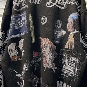 Camiseta Gráfica de Manga Larga de Algodón Pesado con Cuello Redondo y Remaches, Tejido Waffle Clásico, Calidad Premium, Personalizada, Estilo Boxy, Impresión DTG - Product Image 3