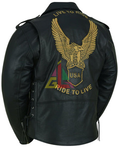 Premium Genuine <b>Leather</b> <b>Winter</b> Casual <b>Jackets</b> for Men Stand Collar Zipper Comfortable Durable Personalized Logo - Product Image 5