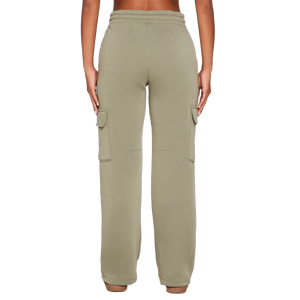 Conjuntos de Dos Piezas de Sudadera Corta y Pantalones Cargo de Algodón 100% Hechos a Medida para Mujer, Ideales para Invierno - Product Image 5