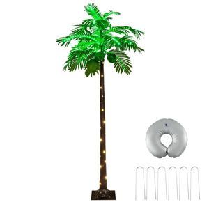 6 Feet Hawaiian Style LED Lighting Artificial Palm Tree - Product Image 1