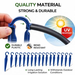 Soporte de Plástico Azul con Clip en C para Tubería de Riego por Goteo, Resistente a los Rayos UV, de 16 mm, Calidad Superior - Product Image 6