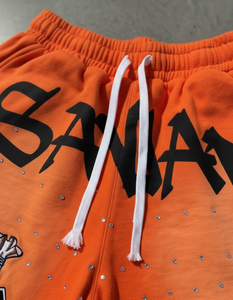 Shorts pour hommes de qualité supérieure, 100% coton molletonné, écologiques, respirants, style hip-hop, taille haute, élastique - Product Image 6
