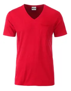 レディースVネック綿100% ブランク半袖スマートレディフィットスリムレディースOem Tシャツ女性用卸売Tシャツ