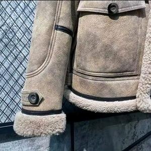 Chaquetas de invierno, chaquetas de piel de oveja, diseños de piel para hombre, abrigos cómodos para clima frío, forro de felpa. - Product Image 3