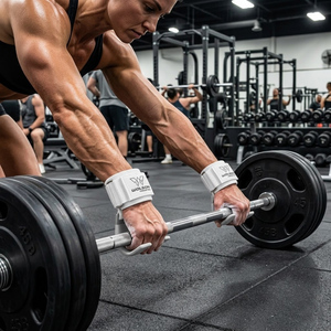 Support de poignet professionnel pour la musculation (fermeture auto-agrippante en néoprène) pour la musculation, la bodybuilding et l'entraînement physique - Unisexe - Product Image 5