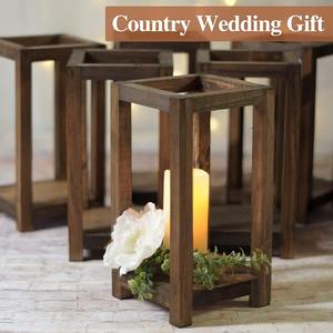 Porte-bougie en bois artisanal, décoration rustique pour la maison, support pour bougie chauffe-plat, bois naturel, centre de table, article cadeau - Product Image 3