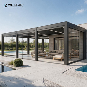 Custom Engineered Aluminium Bioclimatic Pergola <b>Gazebo</b> With Structural Louver Roof For Commercial Projects - Product Image 2