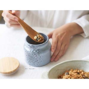 Boîte de porcelaine en céramique de conception élégante japonaise avec couvercle en bois naturel pour un usage domestique, boîte de Lien d'utilisation de Restaurant - Product Image 6