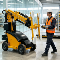 Robot de manutention de verre sur roues, machine de vitrage autonome pour verre architectural